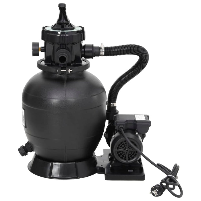 Filtru de nisip pentru piscină cu supapă cu 6 căi, negru - WALTI WALTI