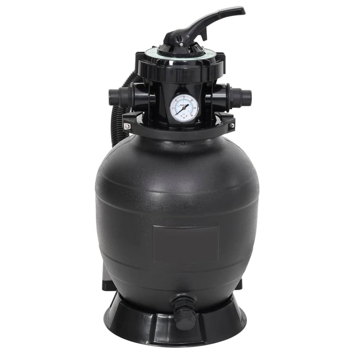 Filtru de nisip pentru piscină cu supapă cu 6 căi, negru - WALTI WALTI
