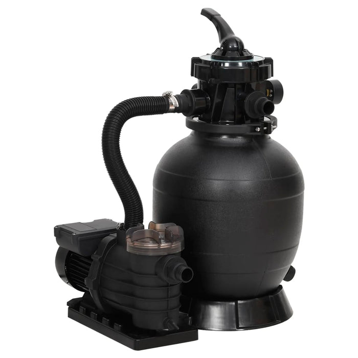 Filtru de nisip pentru piscină cu prefiltru, negru - WALTI WALTI