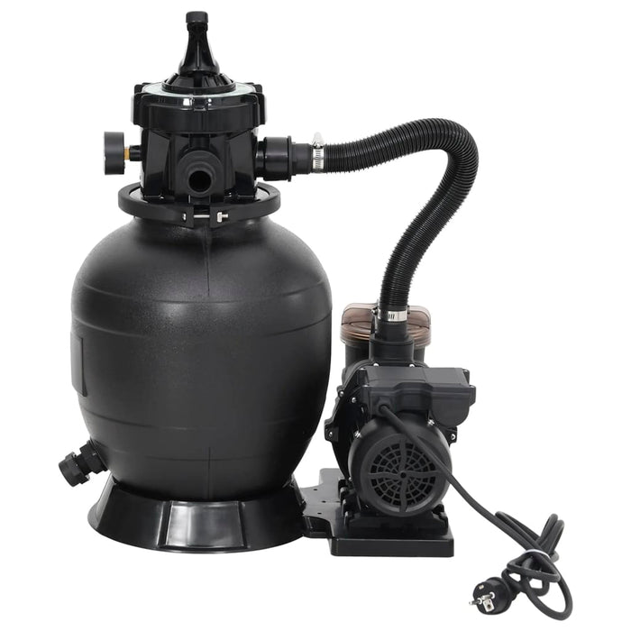 Filtru de nisip pentru piscină cu prefiltru, negru - WALTI WALTI