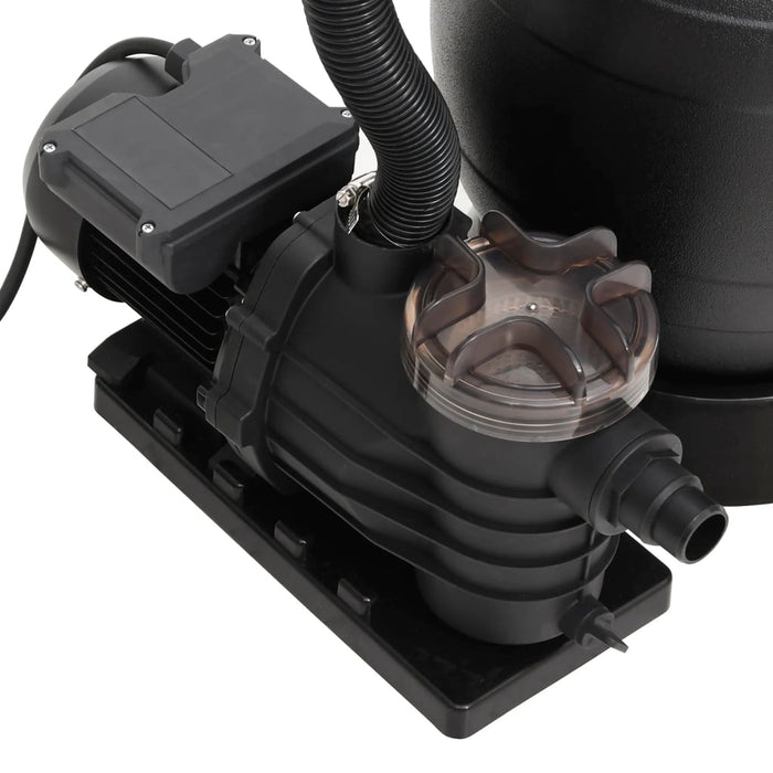 Filtru de nisip pentru piscină cu prefiltru, negru - WALTI WALTI