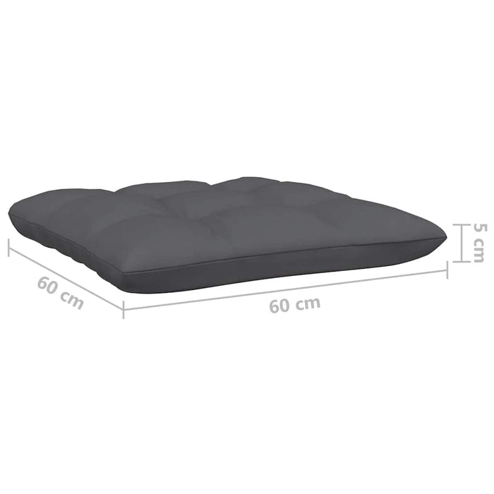 Canapea colțar de grădină cu perne, negru, lemn masiv de pin WALTI