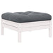 Set mobilier grădină cu perne, 3 piese, alb, lemn masiv pin - WALTI WALTI