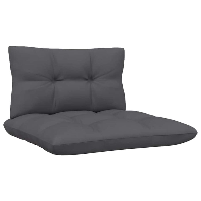 Set mobilier grădină cu perne, 3 piese, alb, lemn masiv pin - WALTI WALTI