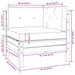 Set mobilier grădină cu perne, 3 piese, alb, lemn masiv pin - WALTI WALTI