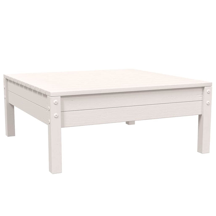 Set mobilier de grădină cu perne, 3 piese, alb, lemn masiv pin - WALTI WALTI