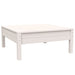 Set mobilier de grădină cu perne, 3 piese, alb, lemn masiv pin - WALTI WALTI