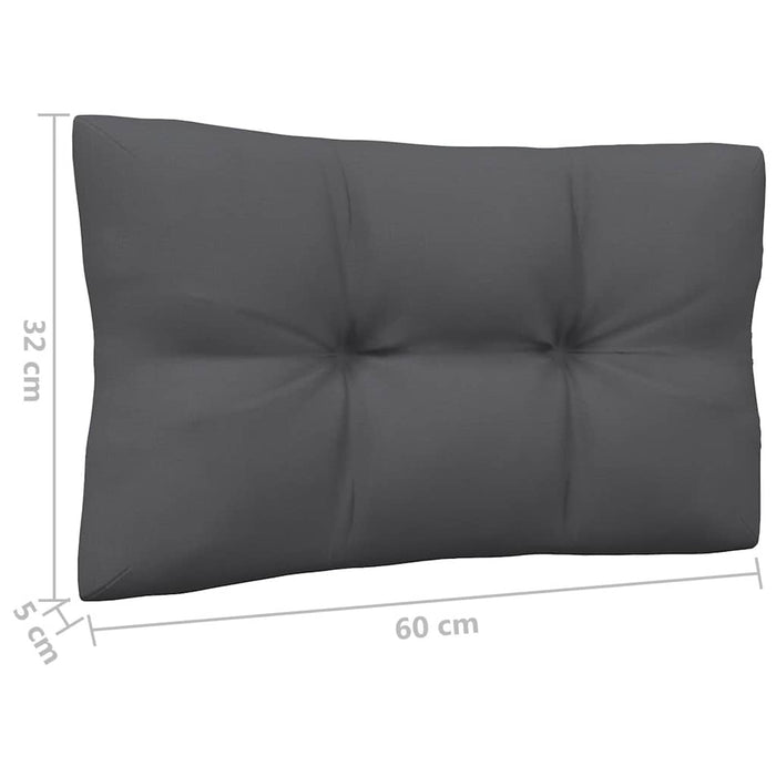 Set mobilier de grădină cu perne, 3 piese, alb, lemn masiv pin - WALTI WALTI