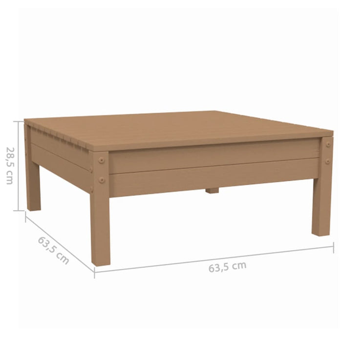 Set mobilier grădină cu perne crem, 3 piese, lemn masiv de pin - WALTI WALTI
