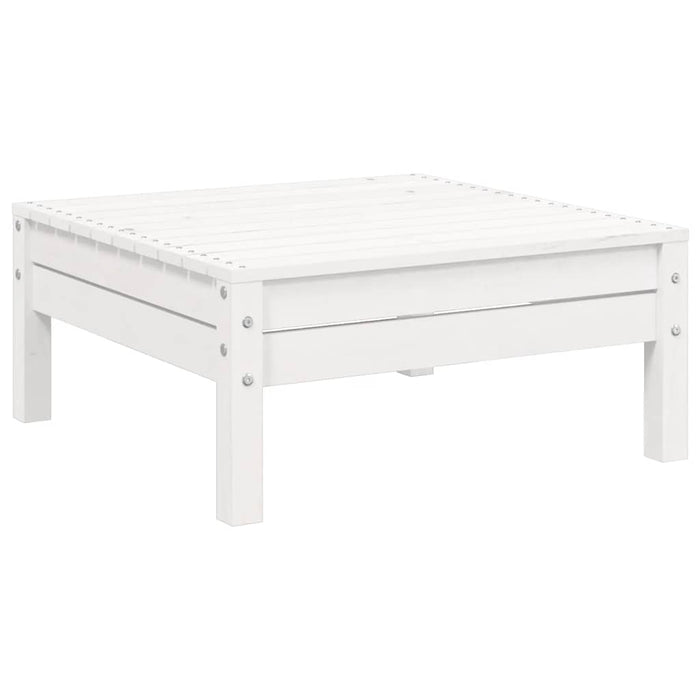 Set mobilier de grădină cu perne, 3 piese, alb, lemn masiv pin - WALTI WALTI