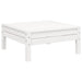 Set mobilier de grădină cu perne, 3 piese, alb, lemn masiv pin - WALTI WALTI