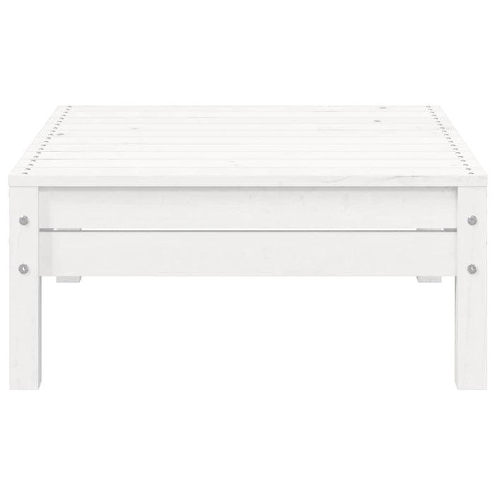 Set mobilier de grădină cu perne, 3 piese, alb, lemn masiv pin - WALTI WALTI
