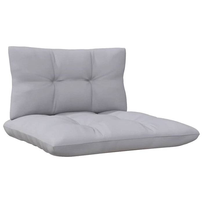Set mobilier de grădină cu perne gri, 3 piese, lemn masiv pin - WALTI WALTI
