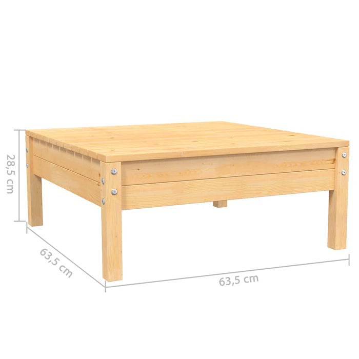 Set mobilier grădină cu perne crem, 3 piese, lemn masiv de pin - WALTI WALTI