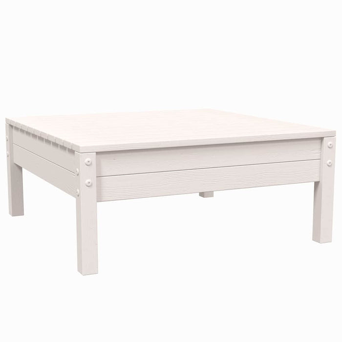 Set mobilier de grădină cu perne, 3 piese, alb, lemn masiv pin - WALTI WALTI