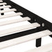 Cadru de pat mic single, negru, 75x190 cm, lemn masiv de pin - WALTI WALTI
