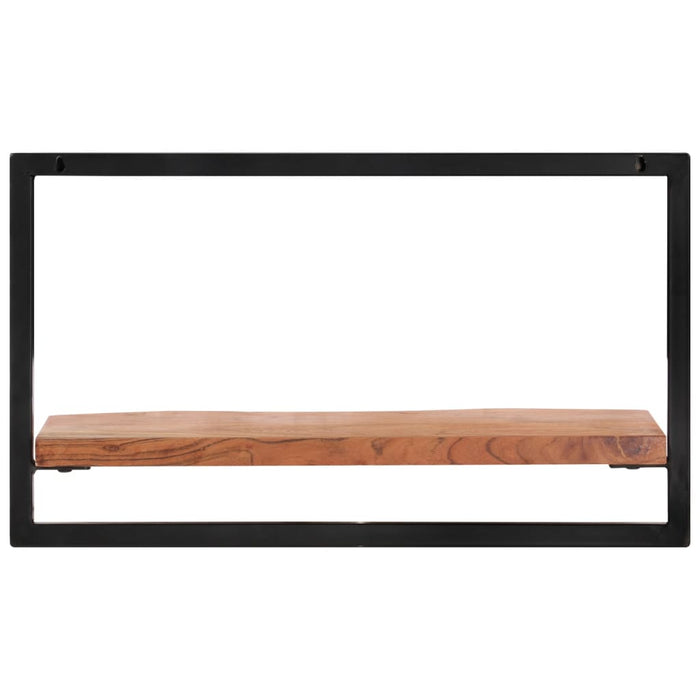 Rafturi de perete 2 buc. 60x25x35 cm lemn masiv acacia/oțel - WALTI WALTI