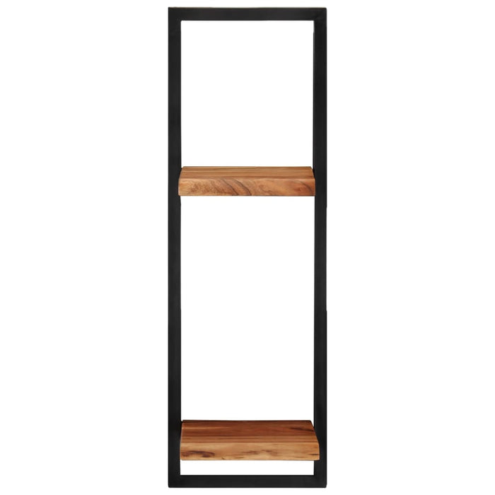 Rafturi de perete 2 buc. 25x25x75 cm lemn masiv acacia/oțel - WALTI WALTI