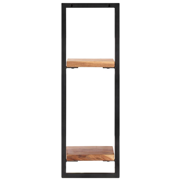 Rafturi de perete 2 buc. 25x25x75 cm lemn masiv acacia/oțel - WALTI WALTI