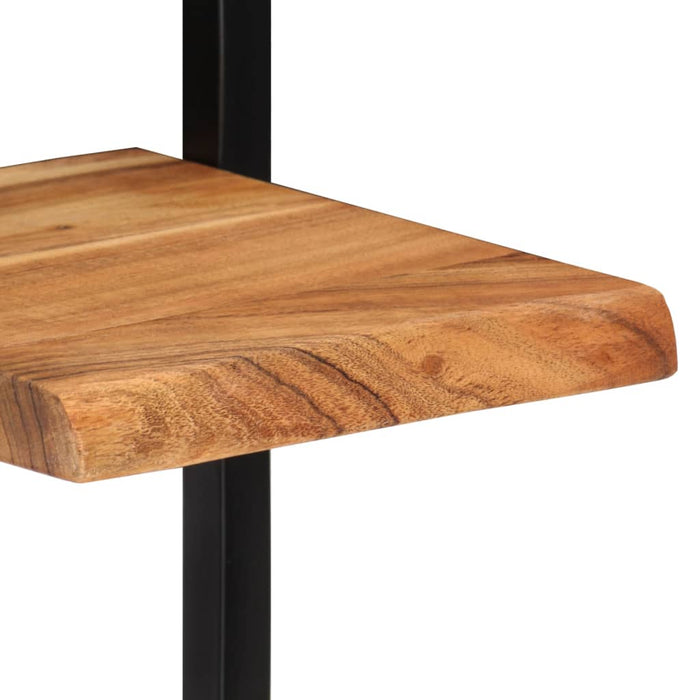Rafturi de perete 2 buc. 25x25x75 cm lemn masiv acacia/oțel - WALTI WALTI