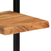 Rafturi de perete 2 buc. 25x25x75 cm lemn masiv acacia/oțel - WALTI WALTI
