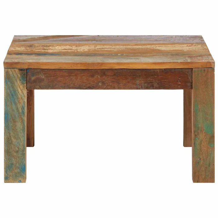Măsuță de cafea, 60x60x35 cm, lemn masiv reciclat WALTI