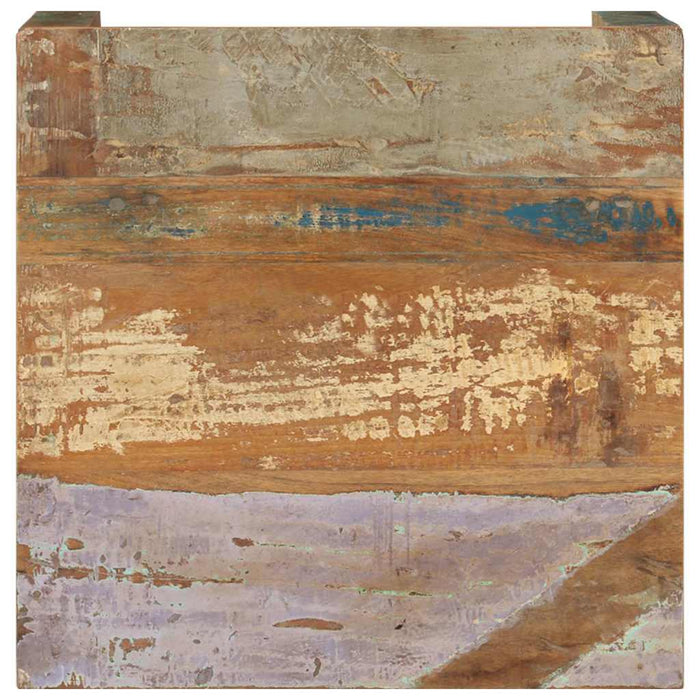 Măsuță de cafea, 60x60x35 cm, lemn masiv reciclat WALTI