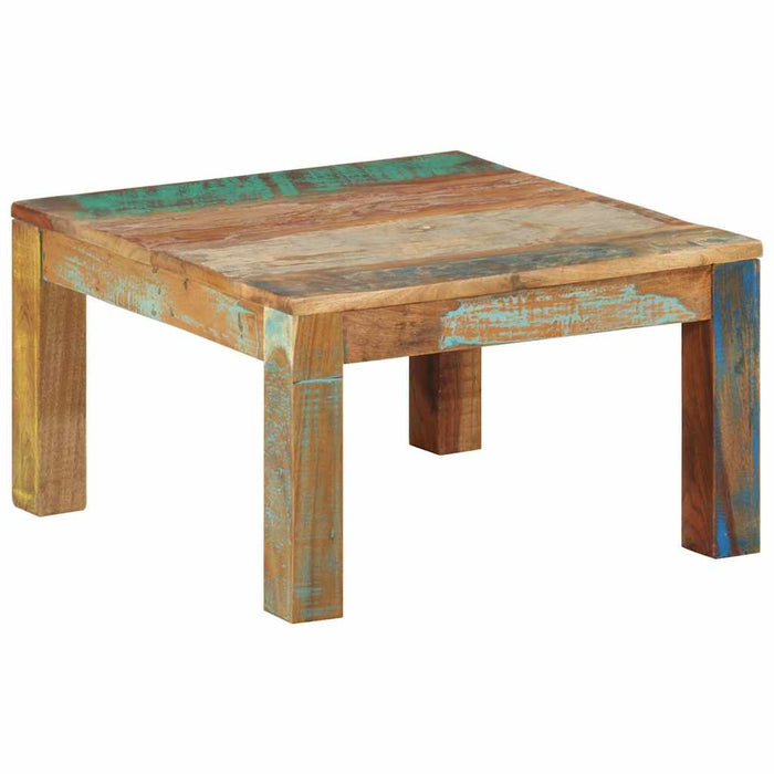 Măsuță de cafea, 60x60x35 cm, lemn masiv reciclat WALTI
