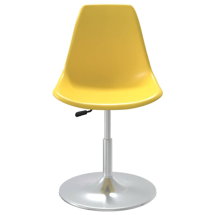 Scaune de bucătărie pivotante, 4 buc., galben, PP WALTI