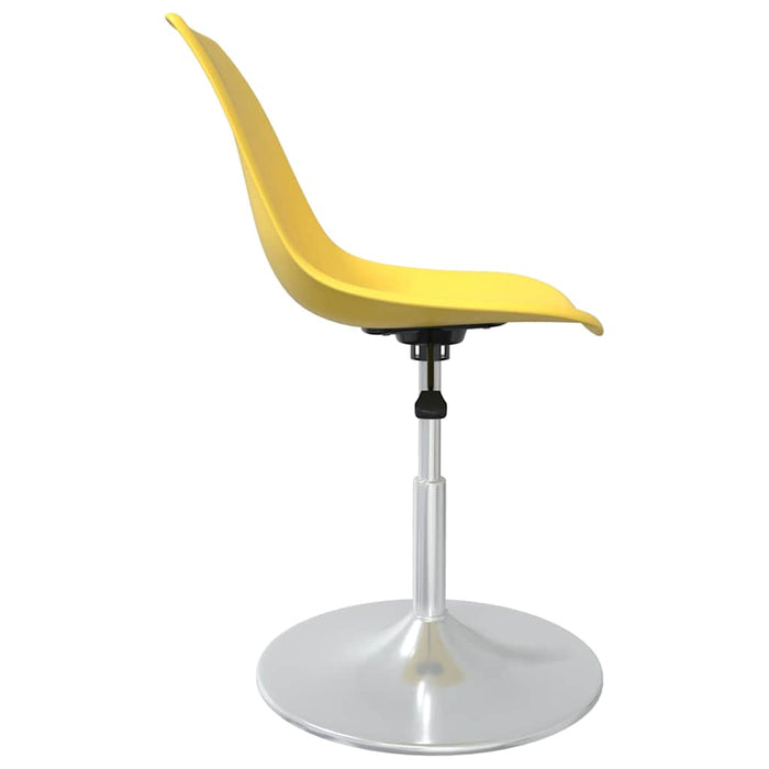 Scaune de bucătărie pivotante, 4 buc., galben, PP WALTI