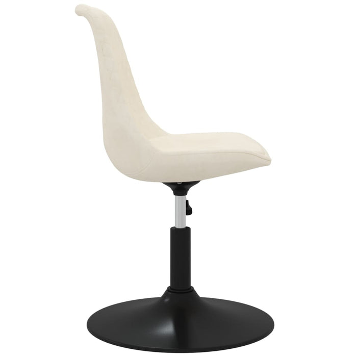 Scaune de masă pivotante, 4 buc., crem, catifea - WALTI WALTI