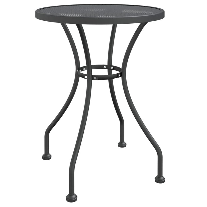 Masă de grădină antracit Ø60x72 cm plasă metalică expandată - WALTI WALTI