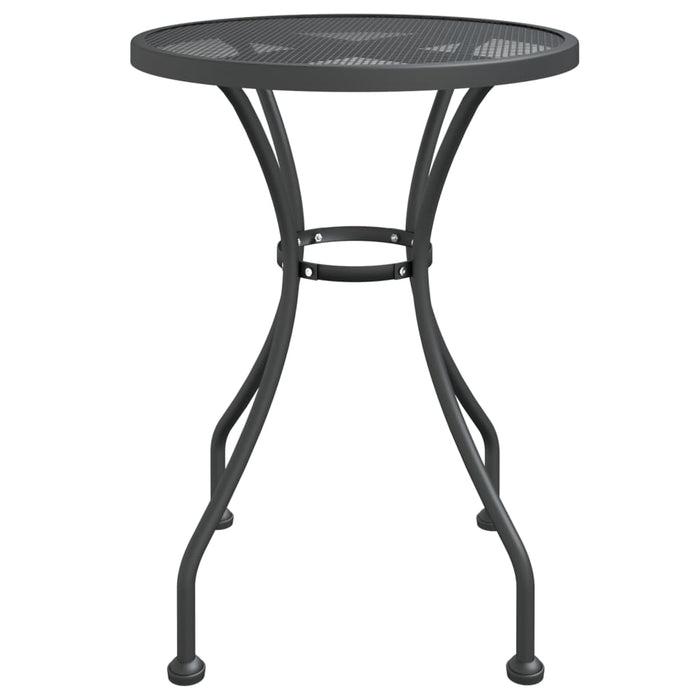 Masă de grădină antracit Ø60x72 cm plasă metalică expandată - WALTI WALTI