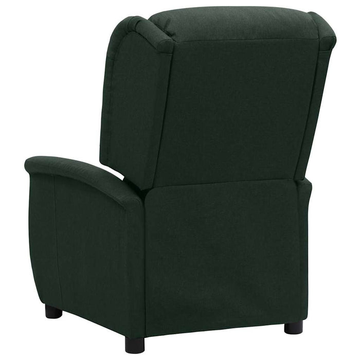 Fotoliu rabatabil, verde închis, material textil WALTI
