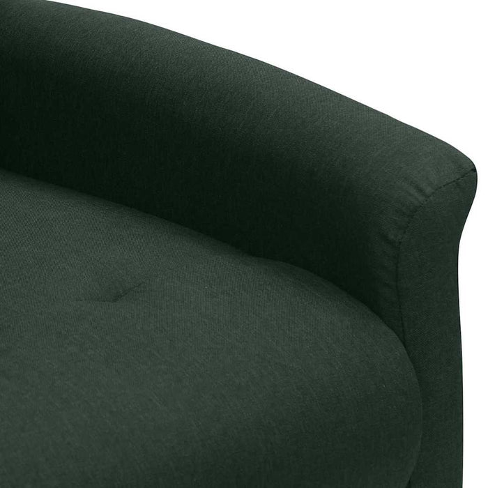 Fotoliu rabatabil, verde închis, material textil WALTI