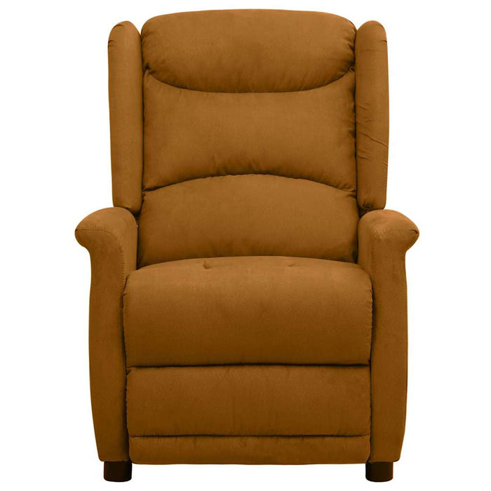 Fotoliu rabatabil, maro, material textil microfibră WALTI