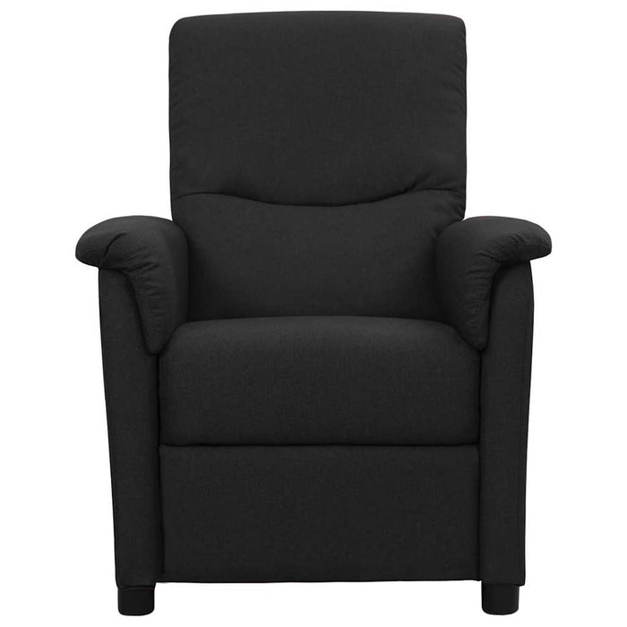 Fotoliu rabatabil, negru, material textil WALTI