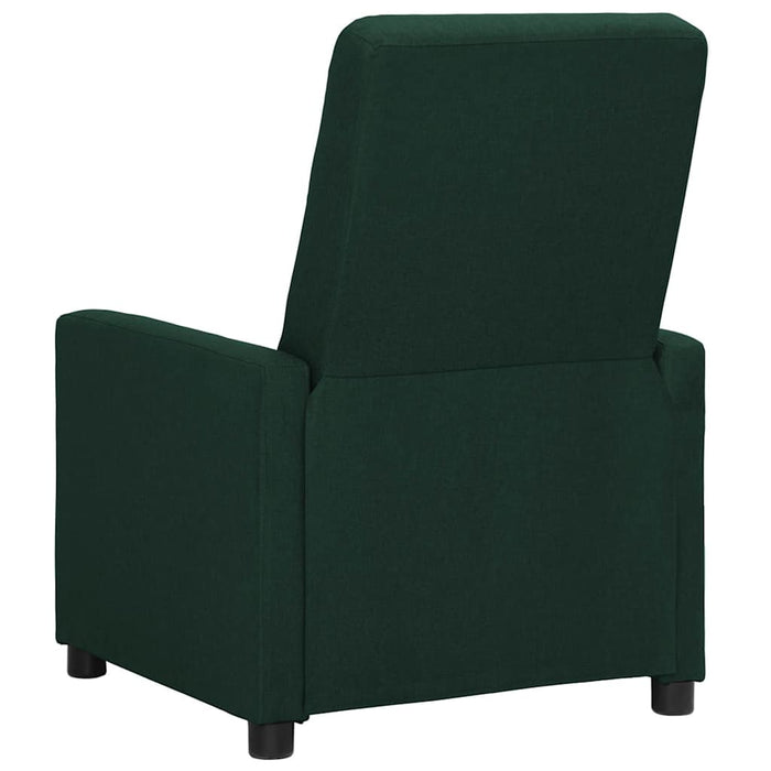 Fotoliu rabatabil, verde închis, material textil WALTI