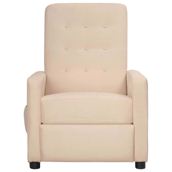Fotoliu rabatabil, gri taupe, material textil WALTI