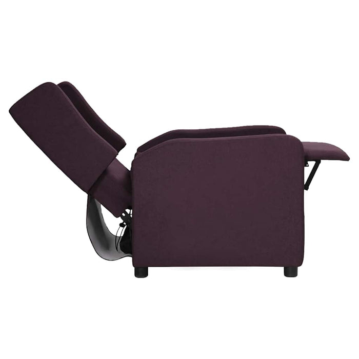 Fotoliu rabatabil, violet, material textil WALTI