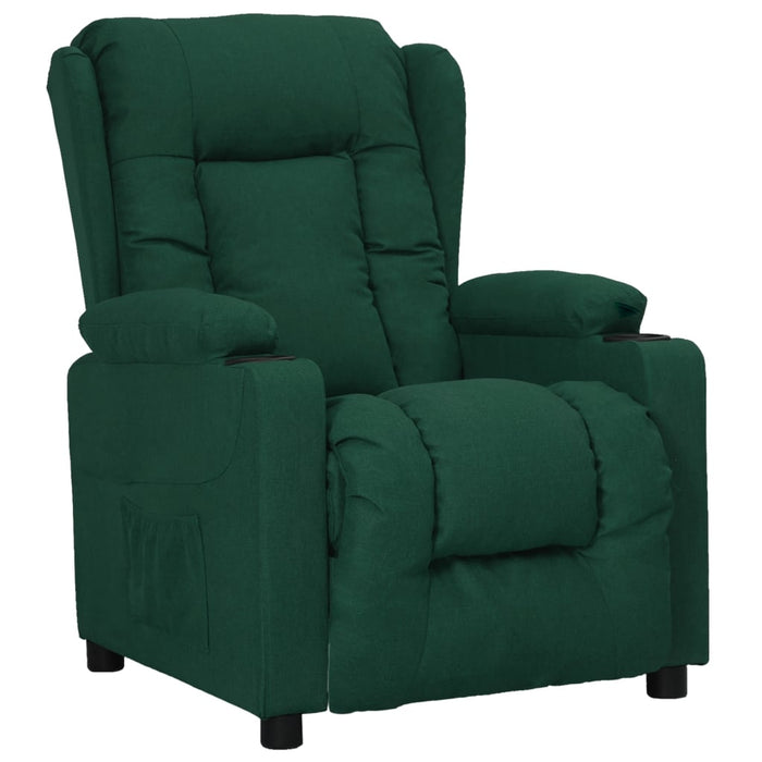 Fotoliu rabatabil, verde închis, material textil - WALTI WALTI