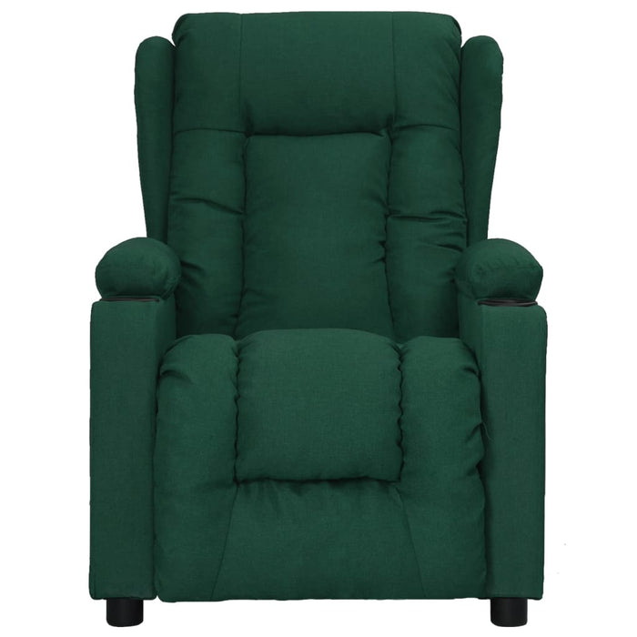 Fotoliu rabatabil, verde închis, material textil - WALTI WALTI
