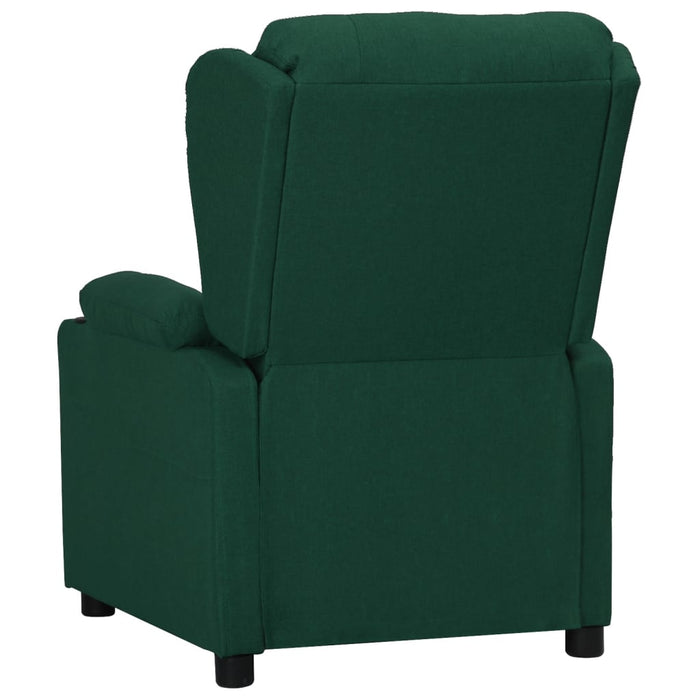 Fotoliu rabatabil, verde închis, material textil - WALTI WALTI