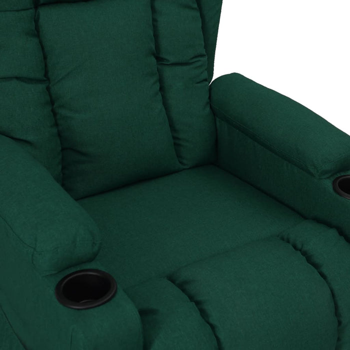 Fotoliu rabatabil, verde închis, material textil - WALTI WALTI