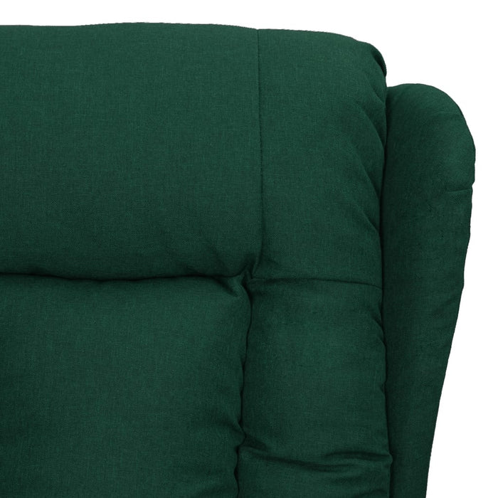 Fotoliu rabatabil, verde închis, material textil - WALTI WALTI