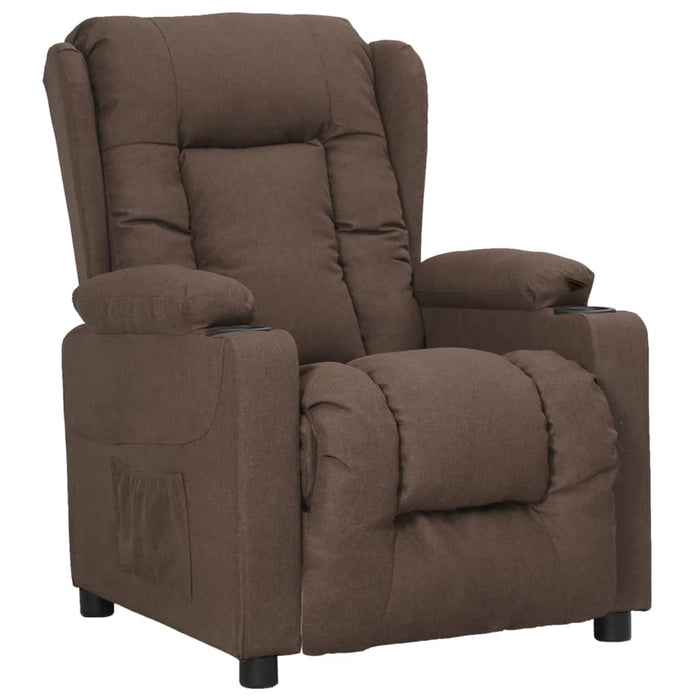 Fotoliu rabatabil, gri taupe, material textil - WALTI WALTI