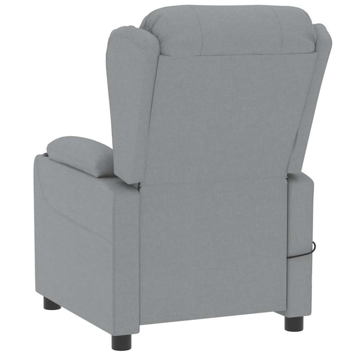 Fotoliu de masaj, gri deschis, material textil - WALTI WALTI