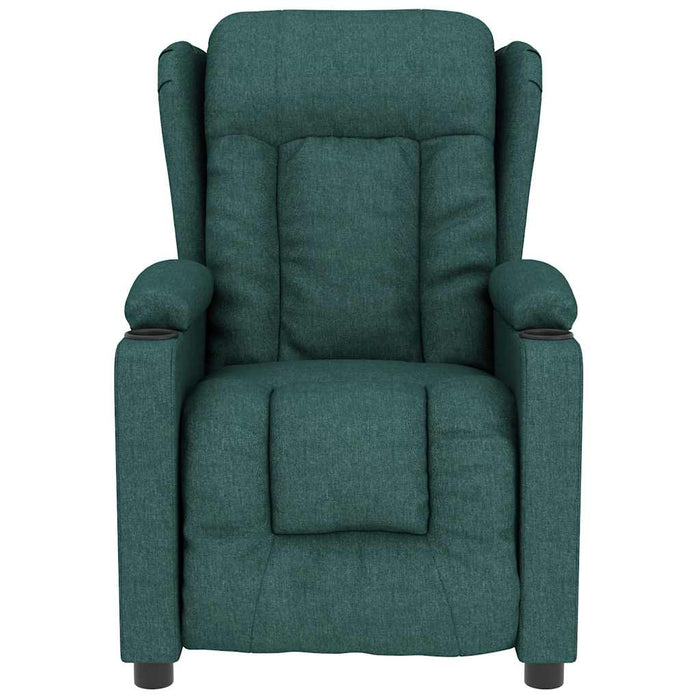 Fotoliu de masaj, verde închis, material textil - WALTI WALTI