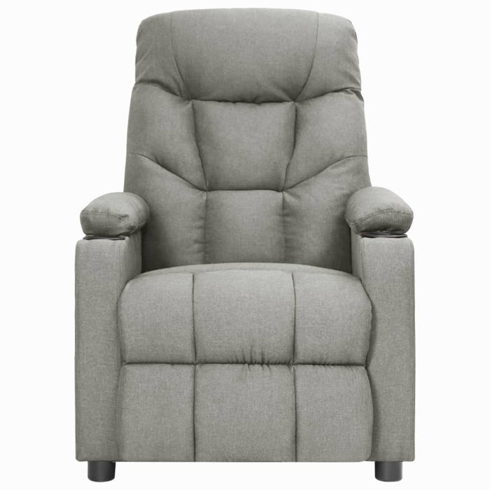 Fotoliu rabatabil, gri deschis, material textil - WALTI WALTI