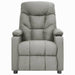 Fotoliu rabatabil, gri deschis, material textil - WALTI WALTI
